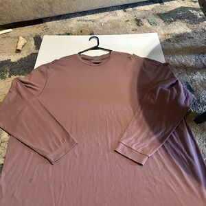 Stylus Men’s Long Sleep Mauve T-shirt Big & Tall 3XLT $34